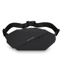 Sac bandoulière tendance pour homme, nouveau style, grande capacité, fermeture éclair, idéal pour les activités de plein air