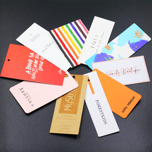 Venta al por mayor claro señoras Jeans y joyería papel Kraft grueso en relieve etiquetas colgantes para bolsos y zapatos - Product Image 6