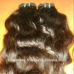 Vente en gros meilleurs commentaires non traités unidirectionnels 100% temple indien cheveux bruts sans perte d'extension - Product Image 1