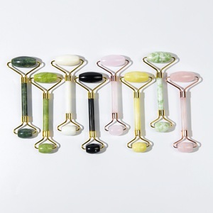 Công cụ làm đẹp xiuyu con lăn mặt Pusher làm trắng đôi đầu ngọc lăn bóng massager mặt massage con lăn Ngọc Bích - Product Image 1