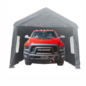 Abri de garage portable gris robuste DB 10x20 pieds, abri pour voiture et tente de réception extérieure comme sur l'image - Product Image 1