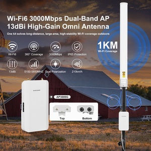 Suitable New Outdoor Access Point WiFi Expansion Kit Dual Band WiFi 6 Fiberglass Antenna WiFi Extender Suitable for WiFi - Product Image 3