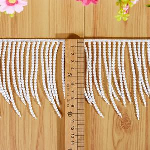 Produttore In-Stock all'ingrosso di seta di latte di seta di latte solubile In acqua In pizzo a pois nappa frangia animale per uso indumento - Product Image 5