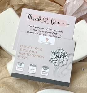 Servicio de Diseño Gratuito, Tarjetas de Papel Personalizadas con Impresión, Tarjetas de Agradecimiento con Sobres para <span class=keywords><strong>Negocios</strong></span> - Product Image 2