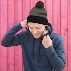 Berretto con Pompon e Colletto a Cappuccio Stile Sportivo - Product Image 2
