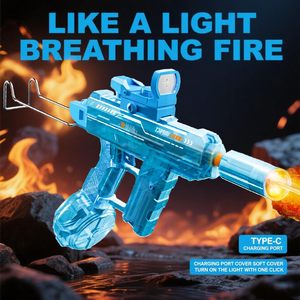 EPT Atacado Mini Uzi Eletrônico Automático Pistola De Água Brinquedo Ao Ar Livre Jogos De Tiro Recarregável Pistola De Água Automática - Product Image 3