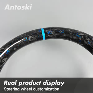 Volante de Coche Personalizado de Fibra de Carbono Forjado <span class=keywords><strong>Azul</strong></span> para Volkswagen Golf MK7 MK8 Golf 7 <span class=keywords><strong>GTI</strong></span> <span class=keywords><strong>Polo</strong></span> <span class=keywords><strong>GTI</strong></span> R - Product Image 3