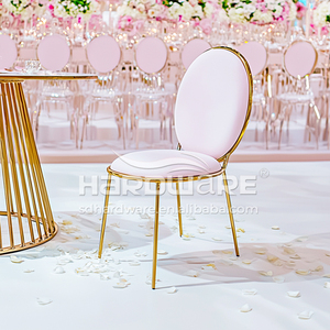 Ingrosso elegante matrimonio <span class=keywords><strong>e</strong></span> festa in velluto banchetto <span class=keywords><strong>rosa</strong></span> sedia nuziale moderna - Product Image 4