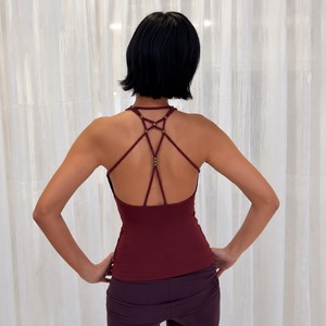 Nightclub <b>Beaded</b> Tie Back Cut Out Halter U Neck Vest Hot Girl Slim Fit Sexy Cut Shoulder Flattering <b>Crop</b> <b>Top</b> - Product Image 5