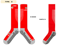 Chaussettes de football antidérapantes avec logo personnalisé de haute qualité Chaussettes de compression sur le genou Chaussettes de compression de sport Football Fashion Design