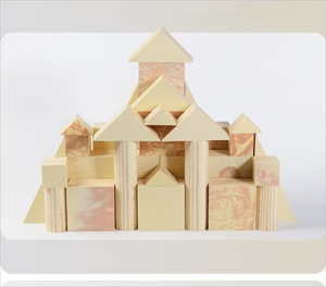 <span class=keywords><strong>Eco</strong></span>-Friendly Wooden Castle Building Blocks Set Montessori Criativo Empilhamento Brinquedos para Crianças (Wood Preschool <span class=keywords><strong>Educational</strong></span> Toy) - Product Image 1