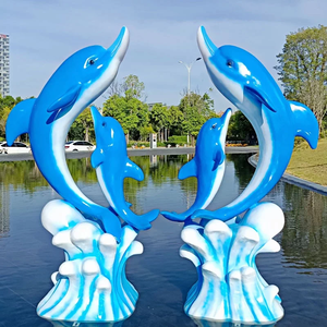Statua Gigante Personalizzata in Fibra di Vetro a Grandezza Naturale di Pesce Marino, Delfino, Balena per Esterni - Scultura in Fibra di Vetro per il <span class=keywords><strong>Mondo</strong></span> Marino - Product Image 4