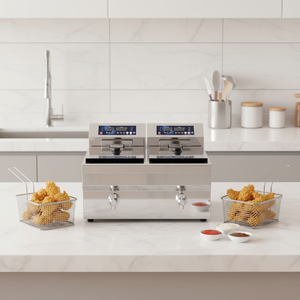 Friteuse électrique de <span class=keywords><strong>table</strong></span> compacte avec panier pour petits restaurants, cafés et usage domestique - Product Image 1