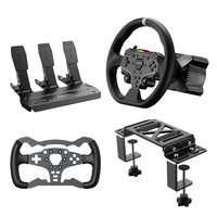 Volant de course MOZA R3 PC Bundle avec 3 pédales, Direct Drive, contrôle via application et cloud