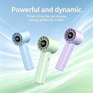Ventilateur de table mini classique en plastique coloré, ventilateur à main domestique, vente en gros - Product Image 5