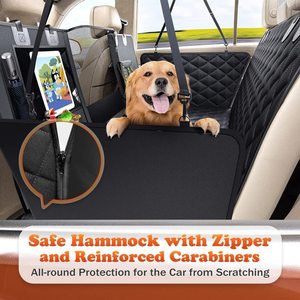 Housse de siège auto pour chien, extra large pour la banquette arrière, avec fond rigide et extensible, convient à tous les véhicules - Product Image 4