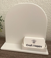 Support de bureau en acrylique, gravé au laser, adapté pour les comptoirs de réception d'hôtel