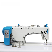 Nouvelle machine à coudre industrielle à point droit à aiguille simple à lit plat à entraînement direct par ordinateur haute vitesse 550W avec lubrification automatique