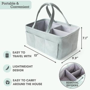 Organizador de Brinquedos e Cadernos em Tecido de Corduroy para Bebês, Resistente à Água, Multi-Capacidade, Roxo - Product Image 2