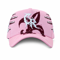 Expédition rapide Casquette Dreamer BAEZ en daim noir à 5 panneaux, brodée, avec visière en daim, modèle original AA, personnalisable, de la gamme Barbas Hats