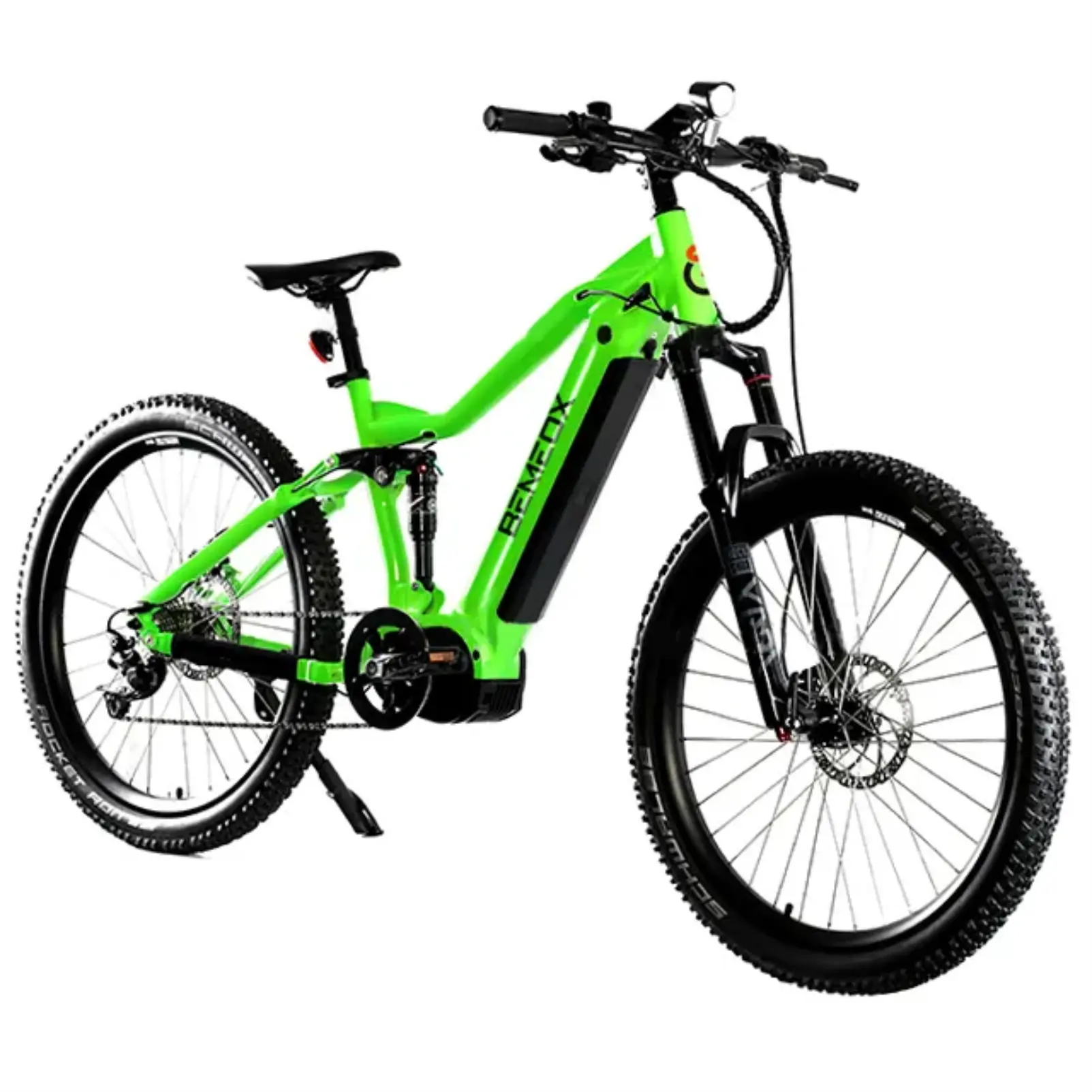 دراجة جبلية إطارها 29 بوصة دراجة خضراء اللون للرجال ذات ذيل قوي دراجة جبلية بنظام تعليق كامل