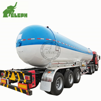 Semi-remorque citerne GPL de 250 bars et 50 000 litres / Citerne GPL pour le transport de bouteilles de gaz / Remorque citerne à carburant