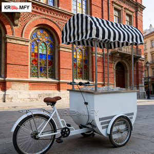 Nouvelle charrette de vente de crème glacée et de gelato en métal remorquable pour la restauration rapide, résistante à la rouille - Product Image 3