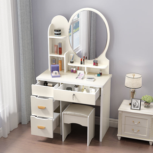 <span class=keywords><strong>Table</strong></span> de toilette moderne <span class=keywords><strong>MINI</strong></span> Princess en bois, multifonctionnelle, avec miroir éclairé - Product Image 5