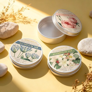 Custom Logo <b>Aluminum</b> Screw Cap Matte Finish Hand Cream Jars Luxury Refillable Moisturizer <b>Containers</b> Private Label Cosmetic - Product Image 1