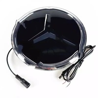 Emblème étoile de calandre avant en cristal LED lumineux, grand logo pour Mercedes- GLC/GLE/GLS/G-Class/V-Class/EQC/B-Class, 1 an