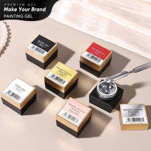 Esmalte <span class=keywords><strong>de</strong></span> Uñas en Gel Metálico Cromado Hanyi, Juego <span class=keywords><strong>de</strong></span> Esmaltes <span class=keywords><strong>de</strong></span> Uñas en Gel UV LED, Diseño Artístico, Base, Uso en Salón, Remojo Libre, No Tóxico, Vegano - Product Image 5