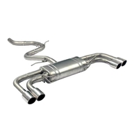 Échappement Catback de soupape en acier inoxydable à haut débit pour tuyau de silencieux Audi TT RS Valvetronic Quad Tips