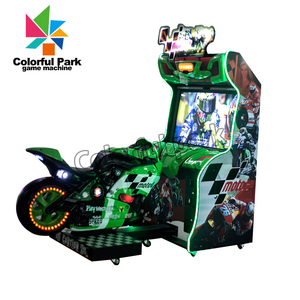 Machine de jeu d'arcade simulateur de course de motos <span class=keywords><strong>GP</strong></span>, colorée, à monnayeur, pour parc d'attractions - Product Image 3