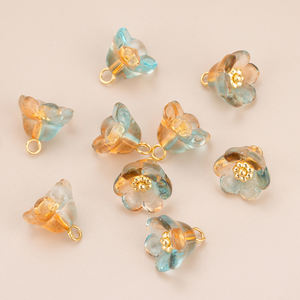 <span class=keywords><strong>MG42</strong></span> 20ชิ้น/ล็อต, เครื่องประดับอัญมณีขายส่ง, ชุบทอง18K, ทองแดง, ดอกไม้แก้ว, เสน่ห์, จี้แบบ DIY, เครื่องมือช่างทำต่างหู - Product Image 3