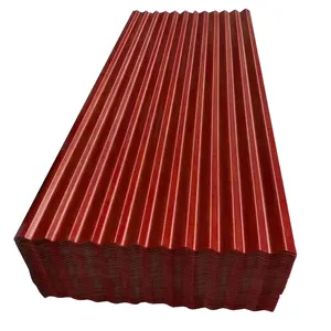 İyi fiyat Z60 çinko boyalı galvanizli oluklu çatı paneli Metal çatı levhalar PPGI çelik kiremit havaalanı için