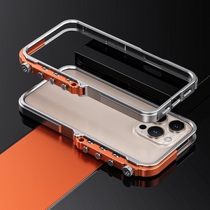 Coque de téléphone en métal blindé haut de gamme anti-chute avec dissipation thermique pour iPhone 18 Pro Max pour hommes – Idéale pour le dropshipping - Product Image 2