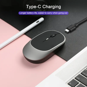 Chế độ kép có thể sạc lại không dây quang học USB Backlit Máy tính Chuột bt5.2-tương thích 2.4GHz mini chơi game cho cổ phiếu văn phòng - Product Image 1