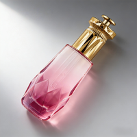 Offre Spéciale – Flacons en Verre Coniques Dorés de 45 ml avec Compte-gouttes et Flacons Pompe Airless Bleus Diamant de 45 ml pour Huiles Essentielles, Lotions et Parfums