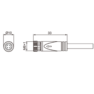Conector Receptáculo Marvtech M12 Código D Hembra de Montaje Trasero en Ángulo Recto con Protección y Ángulo IP67 - Product Image 5