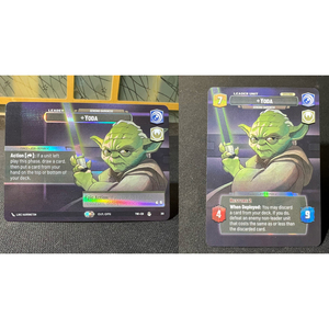 <span class=keywords><strong>STAR</strong></span> W Ahsoka Chancellor Jango Wat T Yod Twilight of Republic (TWI) Carte personnalisée en papier métallisé 63x88mm Imprimée CMYK Unisexe - Product Image 2