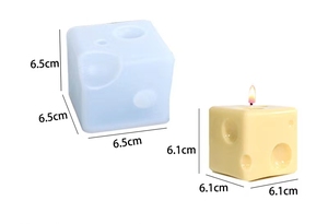 Molde de silicona para queso de Hamburgo, moldes de resina Flexible para pasteles, Fondant, decoración del hogar, lindo Cupcake, helado, vela perfumada, molde - Product Image 5