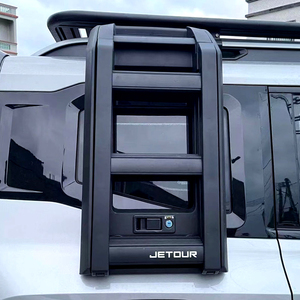 Autozubehör Elevable Aluminium Modification Upgrade Teile Teleskop Climb Folding Seiten leiter für Jetour Traveller T2 - Product Image 1