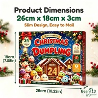 Cadeau de Noël : Boîte mystère Squishy en forme de boulette vapeur, jouet anti-stress à remontée lente et douce, pour cadeau de fête et décoration