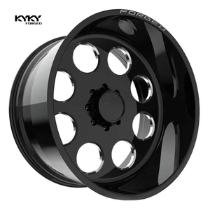 Ruedas Forjadas KYKY Pulidas Nuevas 20x10/20x12/20x14/22x10 con Tapas Centrales Flotantes 8x6.5/8x165.1/8x170/8x180 para Camionetas - Product Image 4