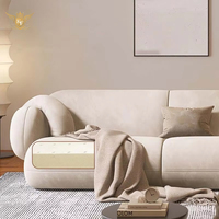 Canapé en tissu en forme de L, mobilier italien minimaliste, salon, villa, hôtel, maison, sur mesure