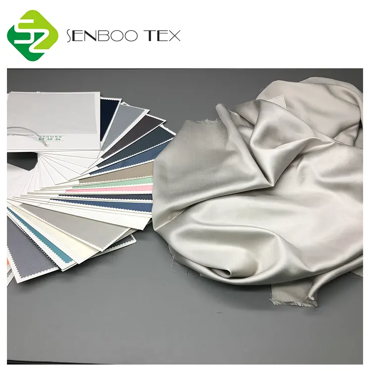 Ready Ship Organic Bamboo Luxurious 300TC Sateen Sheeting Fabric 220~300CM Width Home Textile/Sleepwear Girls' Boys' Shirts