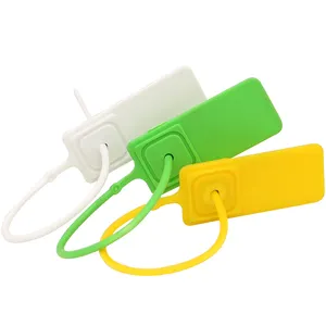 Fornitore personalizzato sigilli stretti in plastica modello Ff155 etichette sigillanti in plastica di colore per banca sigillo di sicurezza monouso in plastica