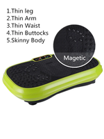 Plateforme vibrante d'exercice, machine de fitness intelligente avec télécommande, massage magnétique des points d'acupuncture