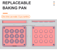 Machine à tartelettes électriques rondes à 12 trous 50-250 ℃   Équipement de snack-bar à température réglable pour biscuits au beurre et gâteaux secs