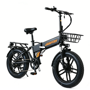Vélo électrique pliable pas cher, mini, 20 pouces, pneus larges, cadre en alliage, suspension intégrale, freins à disque, 7 vitesses, pour adultes - Product Image 3